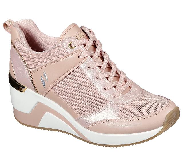 Zapatos con Plataforma Skechers Mujer - Million Roso LXZVM0347